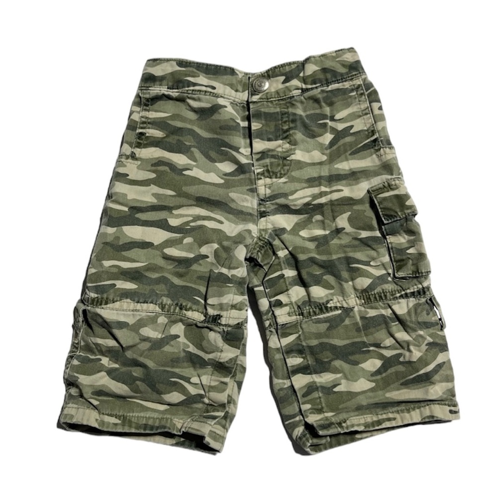 Vintage 2005 Baby Gap 100% cotton camo convertible pants/shorts 6-12 months